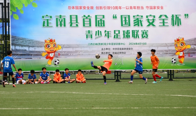 定南县首届“国家安全杯”青少年足球联赛