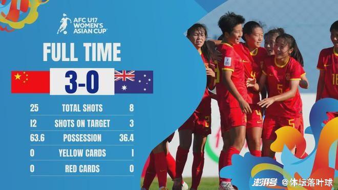 3-0横扫澳洲，中国U17女足又给中国足球争脸