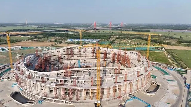 黄河畔将崛起新地标，济南黄河体育中心雄姿显现